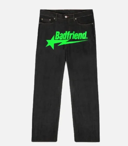 Bad-Friend-Latter-Printed-Jeans-Black-Green-2.webp