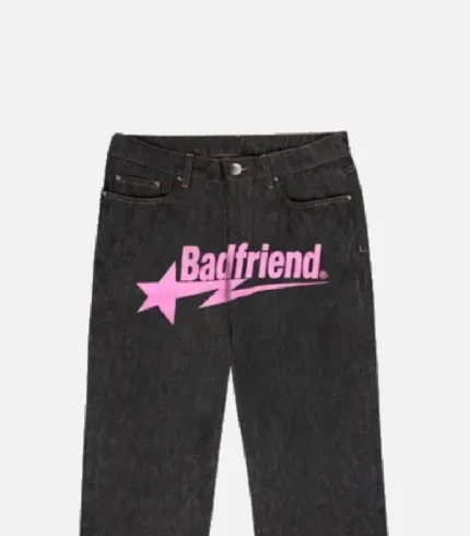 Bad-Friend-Latter-Printed-Jeans-Black-Pink-1.webp